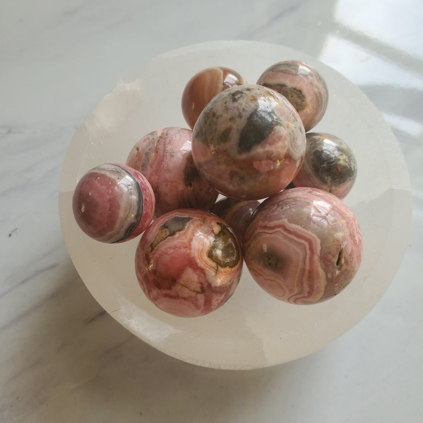 Extra Quality Mini Rhodochrosite Spheres
