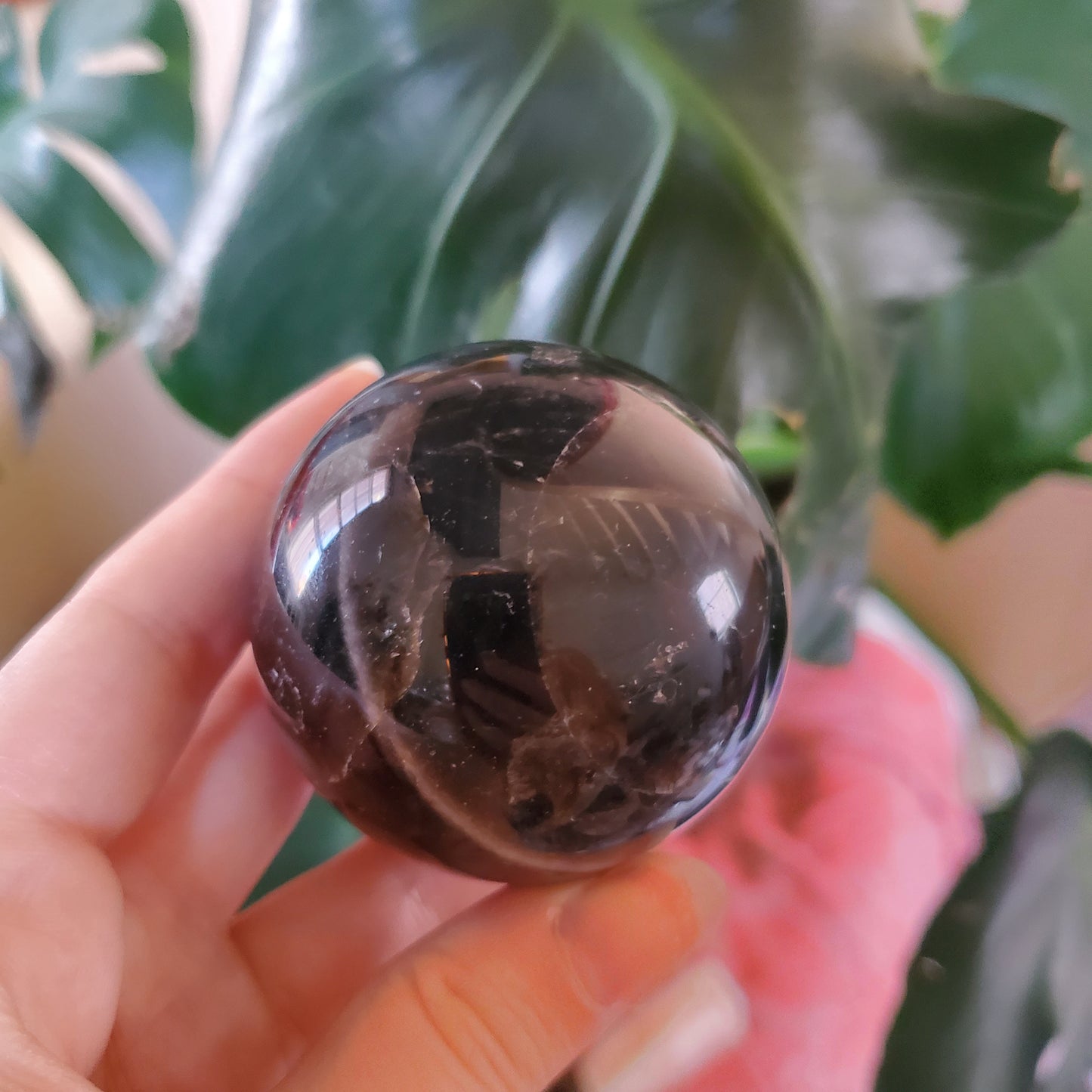 Black Rose Quartz Spheres